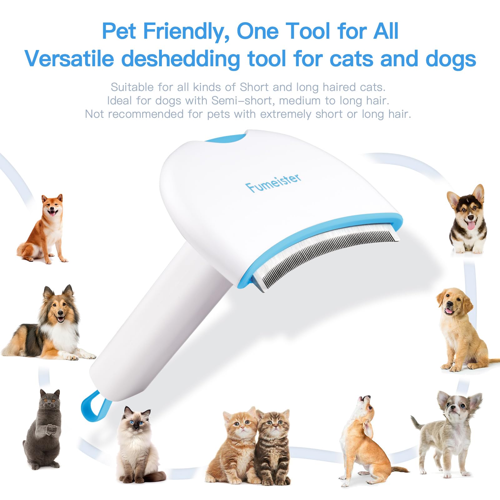 Fumeister Pet Undercoat Deshedding Tool for Dogs - Image 4