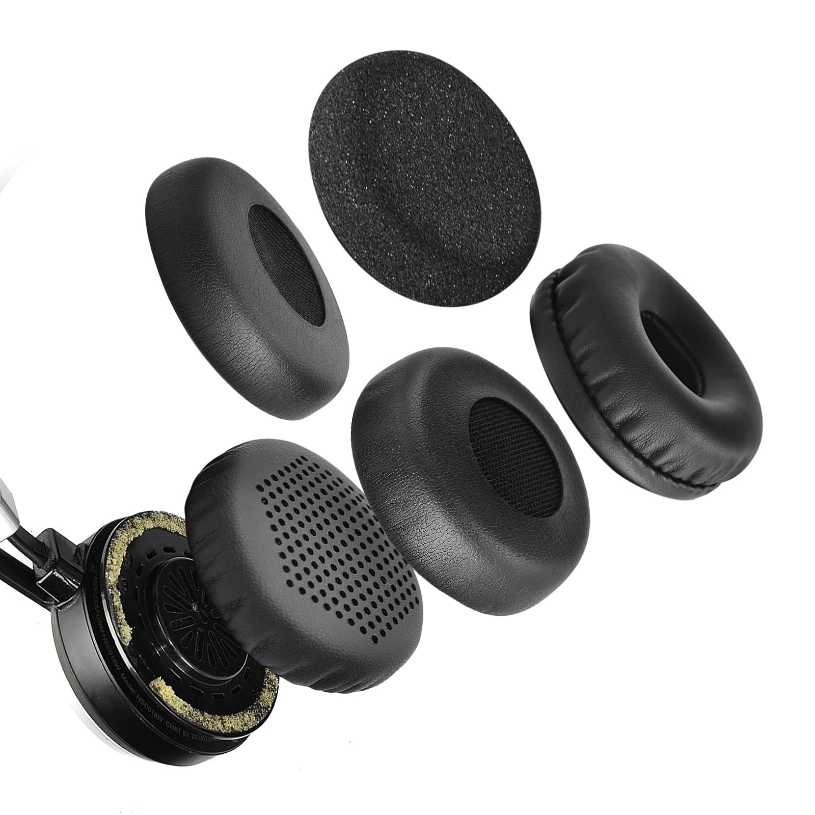 Cuscinetti Auricolari Di Ricambio Per Jabra Evolve 20/30/40/65 – Morbidi, Traspiranti E Facili Da Montare (2 Paia)