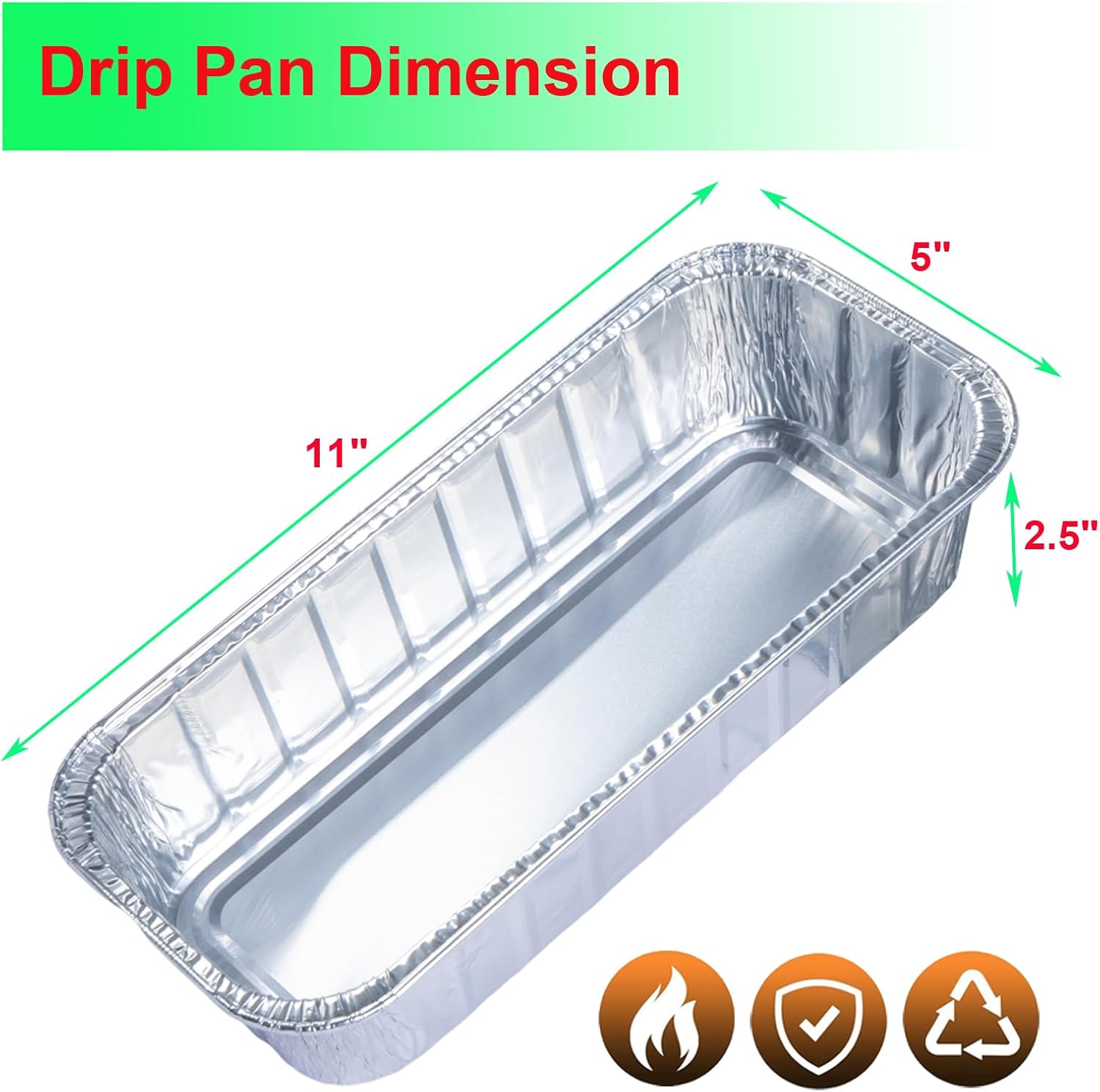 Drip Pans for Weber SmokeFire EX4 EX6 EPX6 Summit & Genesis II 400 600 Series Grill, Disposable Grease Tray Liner for Weber 28 36 Inch Griddle Heavy Duty Aluminum Foil 40 Pack