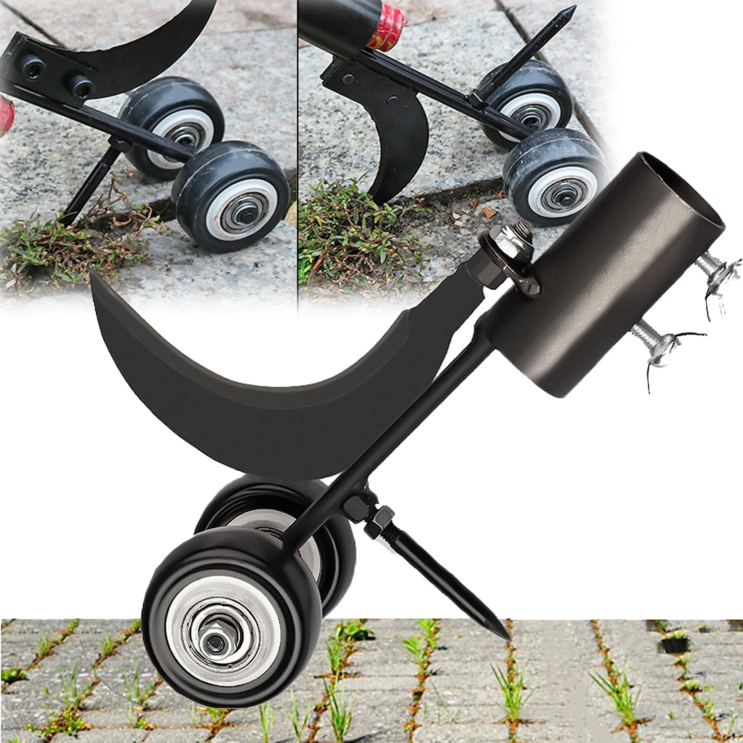 CHENTIAN 2023 Crazy Weeds Marauder, Crack Weeder Crevice Weeding Tool, Crazy Weed Marauder, Sidewalk Crack Weed Remover (2pcs)