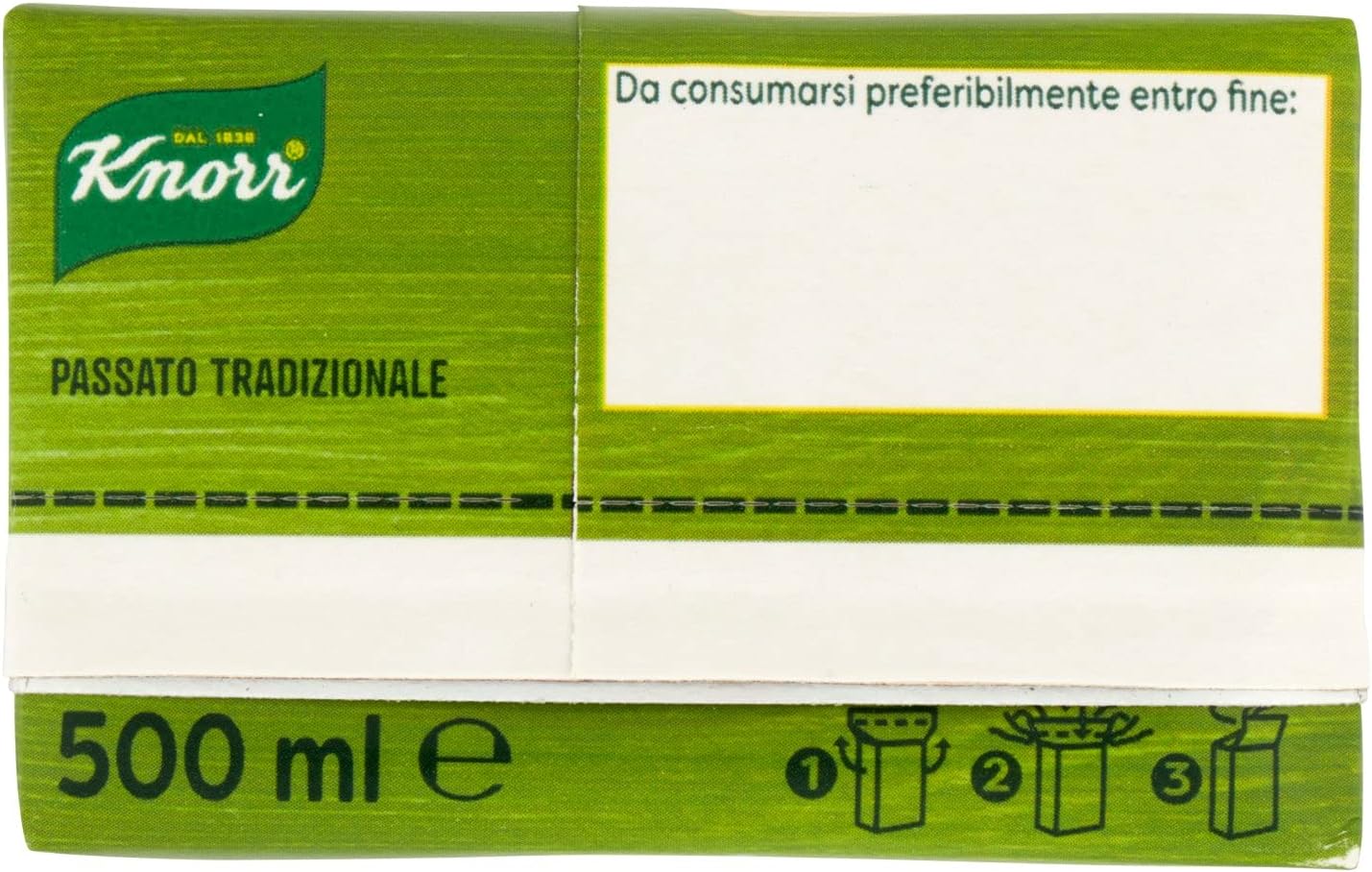 Knorr Passato di Verdure Tradizionale, Minestrone con 10 Verdure, 100% Ingredienti Naturali, Ricco di Fibre e Fonte di Proteine, Senza Conservanti Aggiunti, Senza Coloranti, Vegetariano, 500 ml 500 ml (Confezione da 5) Passato Tradizionale - Immagine 5