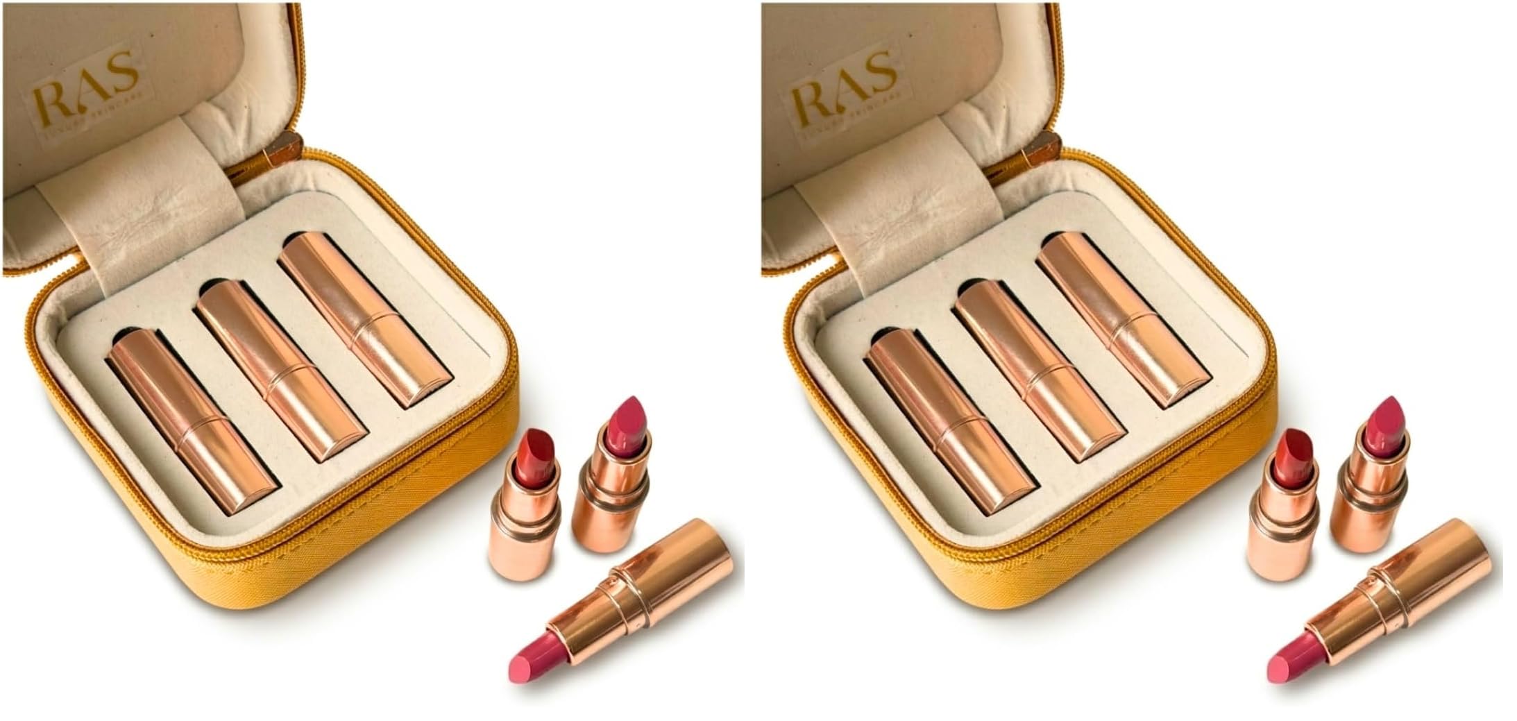 RAS Luxury Oils Lumiere Satin Matte Mini Lipstick Set of 3 for women | Long Lasting Hydrating Satin Matte Lipsticks | Creamy Pigmented Mini Lipstick Trio | Travel Size Lipstick Set for women | Lightweight Lipstick-image-25