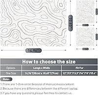 Vista 32 de Adhesivo para laptop de 12.1-15.6 pulgadas, calcomanía reutilizable universal de vinilo para laptop, protector de arte impermeable en color panal