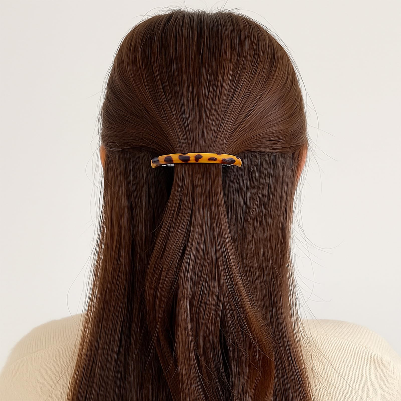 8 Pack 6.5 cm Assorted Colours French Hair Clips for Women & Girls, Stylish Volume Clips - Image 4