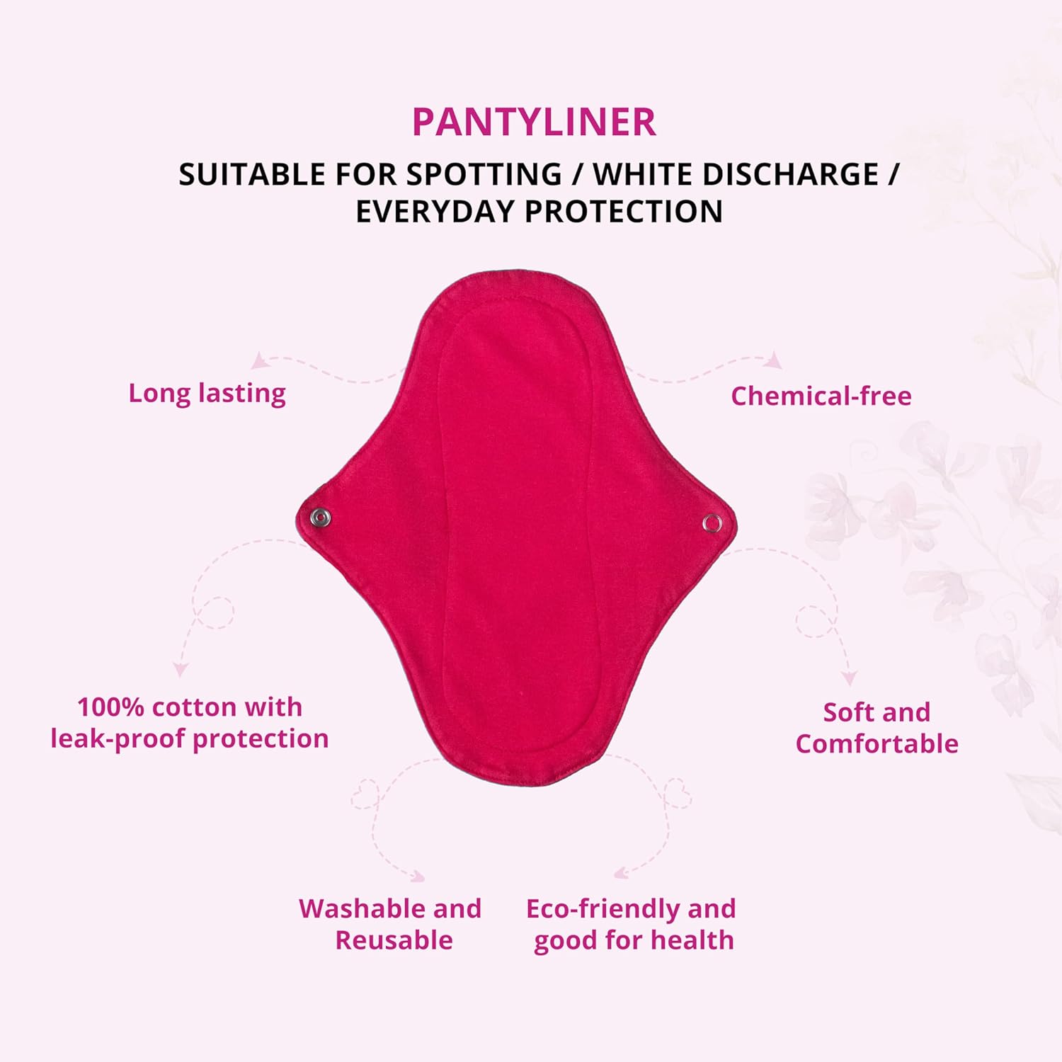 GIOCARE Reusable Cloth Pads | Women’s Cotton Cloth Pads | Pantyliner cloths pad | Washable Period Napkin | Cloths Sanitary Napkins | Eco-friendly Periods Pad | Suitable For White Discharge | Pack Of 4 GIOCARE Reusable Cloth Pads | Women’s Cotton Cloth Pads | Pantyliner cloths pad | Washable Period Napkin | Cloths Sanitary Napkins | Eco-friendly Periods Pad | Suitable For White Discharge | Pack Of 4
