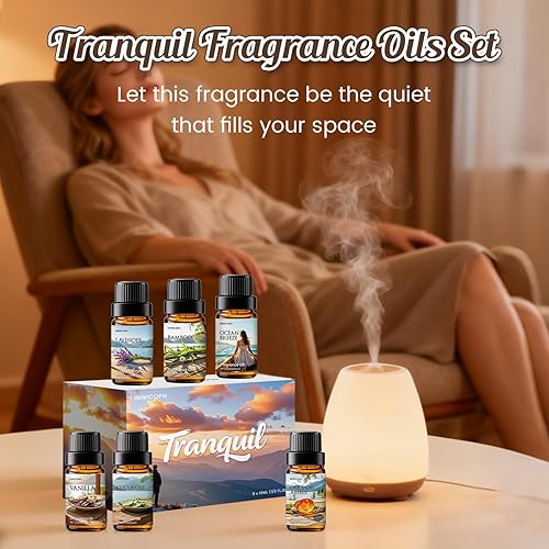 Miniatura 34 de Juego de aceites esenciales, aceites esenciales para aromaterapia, aceites esenciales de aromaterapia para hombre (0.2 x 0.3 fl oz), cuero, ron