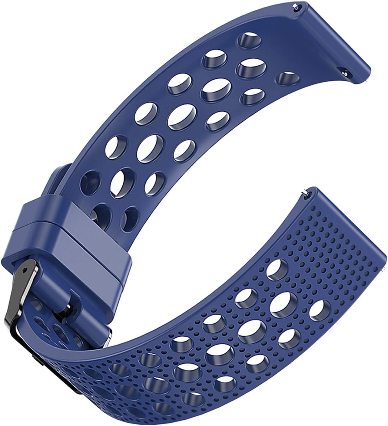 Compatible for Huawei Watch GT 2 Pro Bands, Youkei Silicone Replacement Wristbands Sport Strap with Metal Buckle Compatible for Huawei Watch GT 2 Pro Smartwatch (3 Pack-Black+Blue+Green)