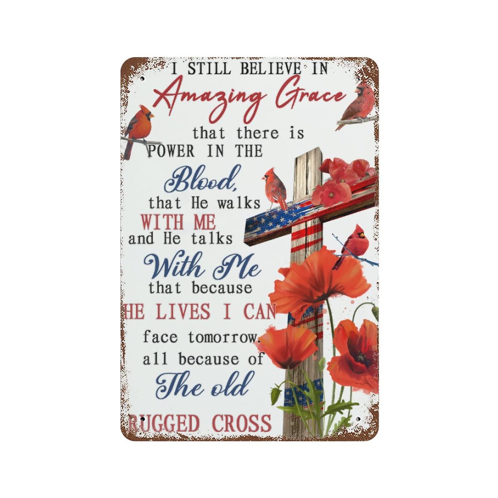 Plaque métallique Noël rouge pour bar et garage déco vintage avec renne rustique