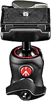 Vista 3 de Manfrotto Cabezal de bola central 490, para trípodes de cámara, cabezal de bola fluida para trípodes ergonómicos y funcionales, estabilizador