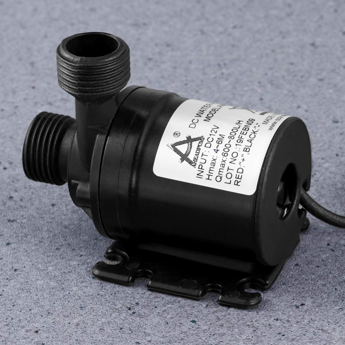 UEETEK Pompe Submersible de DC 12V 800L/H 5M pour Fontaine Piscine système de Circulation Solaire système de Circulation