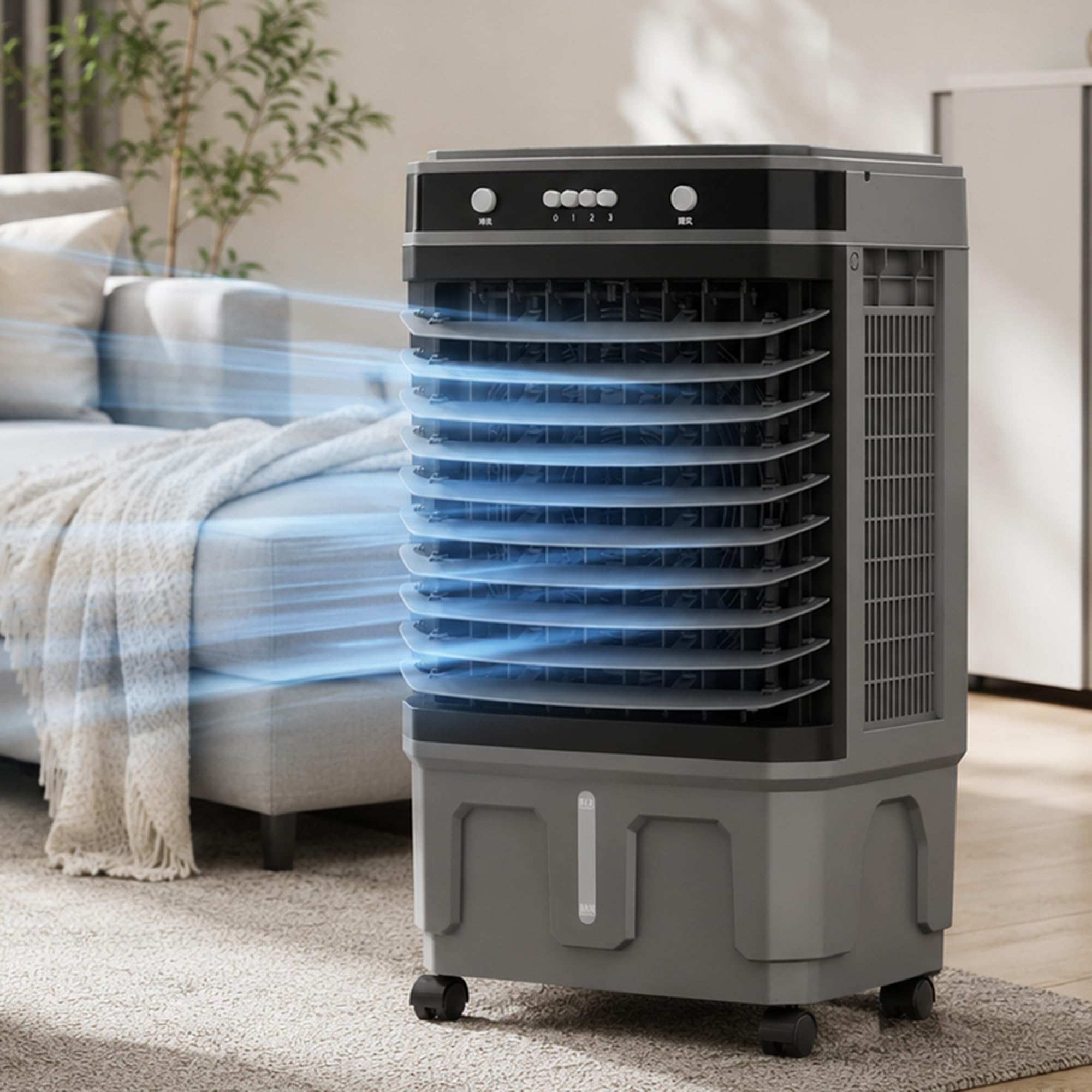 Evaporative Air Cooler, 20L/30L/40L Portable Cooling Fan
