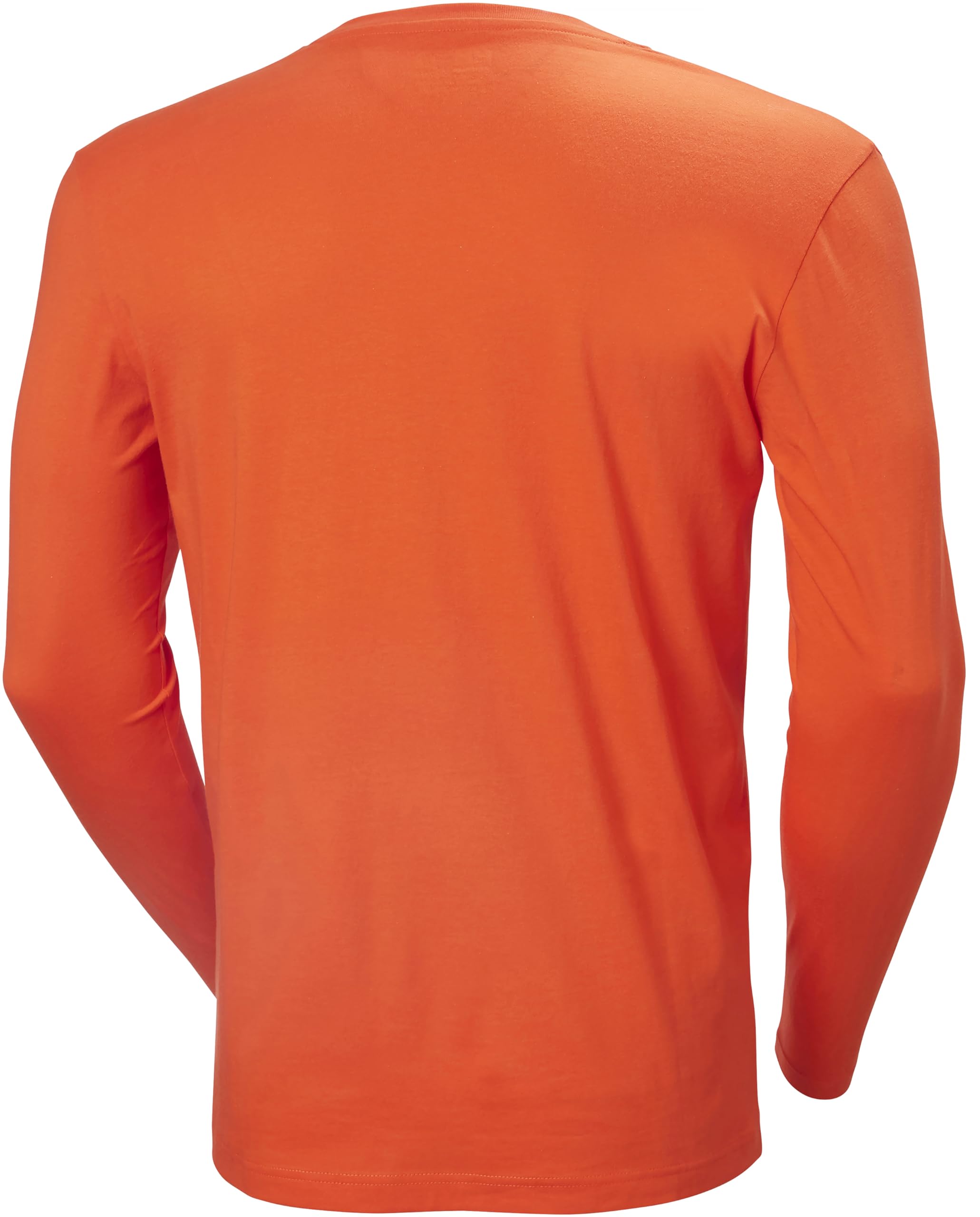 Helly-Hansen Ropa de trabajo clásica con logotipo de manga larga para hombre, Naranja oscuro 290, Large