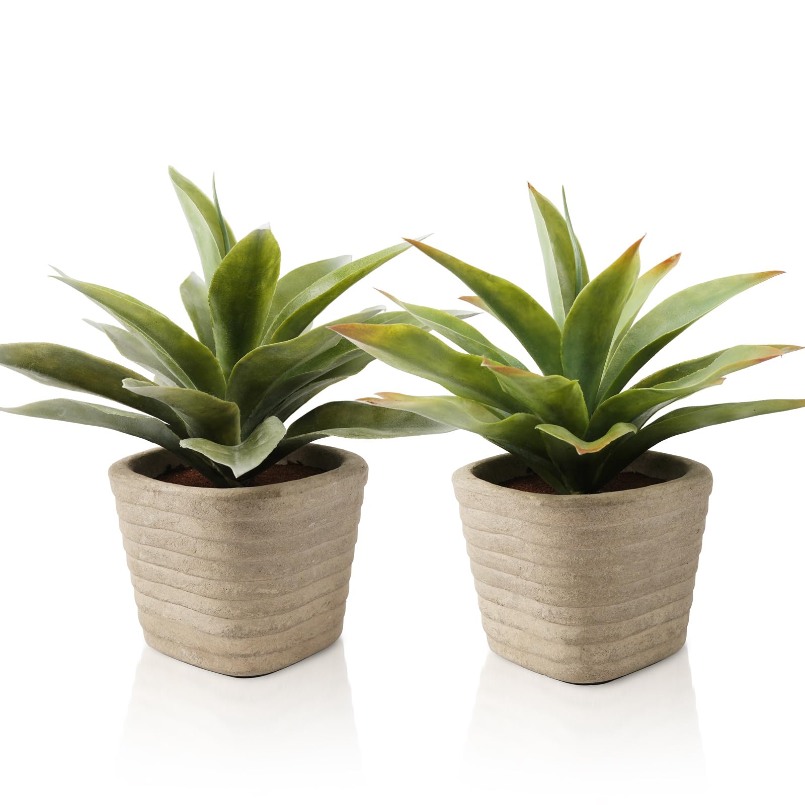 PENGYEE 2-Pack Small Fake Agave