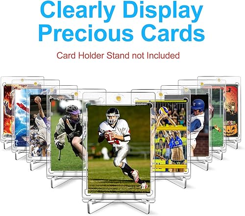 Miniatura 2 de Paquete de 5 tarjeteros magnéticos, soporte magnético para tarjetas de intercambio de 35PT, soporte para tarjetas de béisbol, fundas de acrílico