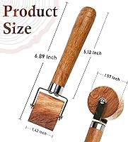Vista 2 de Savina Quilting Seam Roller, Wooden Pressing Roller, Easy to Grip Handle Tools for Quilting, Sewing, Wallpaper, Home Decoration.