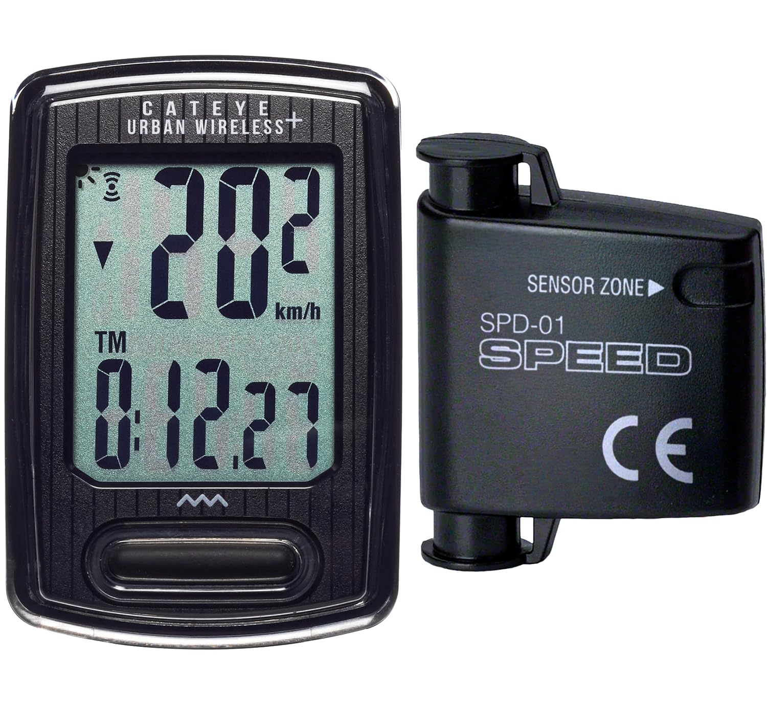 Urban Wireless Bike Computer – Analog Speedometer & Odometer with Calorie Tracking, FlexTight™ Mount, Auto Start/Stop, Programmable Odometer & Easy Setup for All Bikes