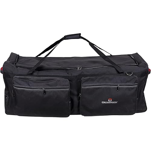 Crossrock Drum Hardware Bag with Removable Shoulder Strap 48-inch Standard, Dark Grey (CRSD70HBDG)