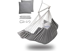 Cozy Hammock Swing Adirondack Chair Swing for Adults-Indoor & Outdoor
