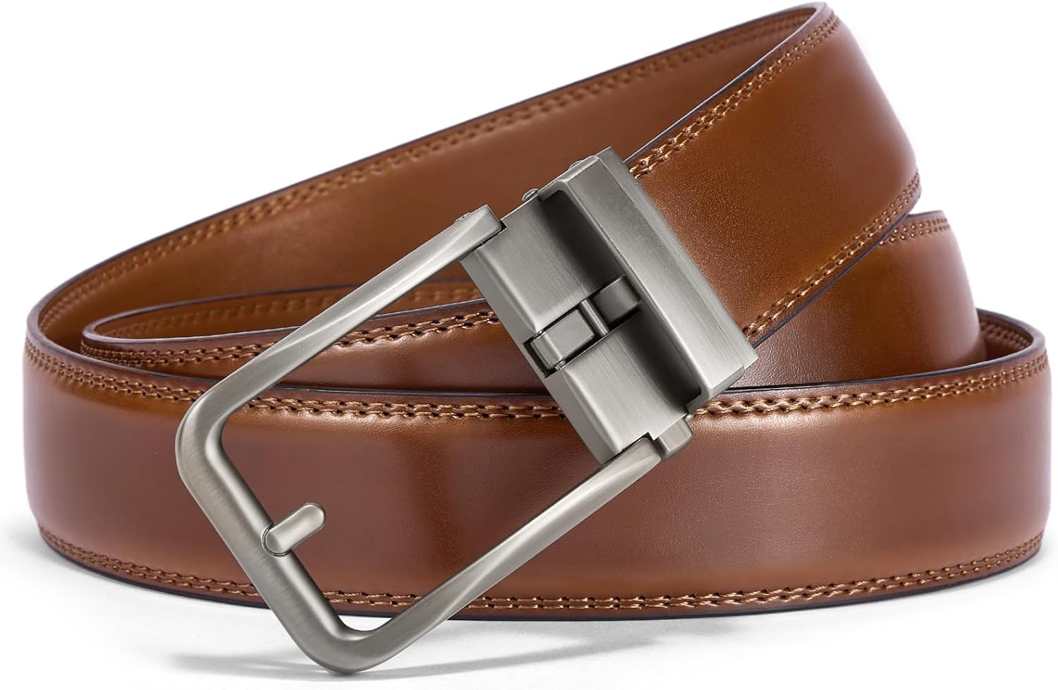 BOSTANTEN Belt Men Leather Reversible Belts for Men 1 3/8" for Casual Golf Dress Pants, Two-in-One Belt Gift - Image 8