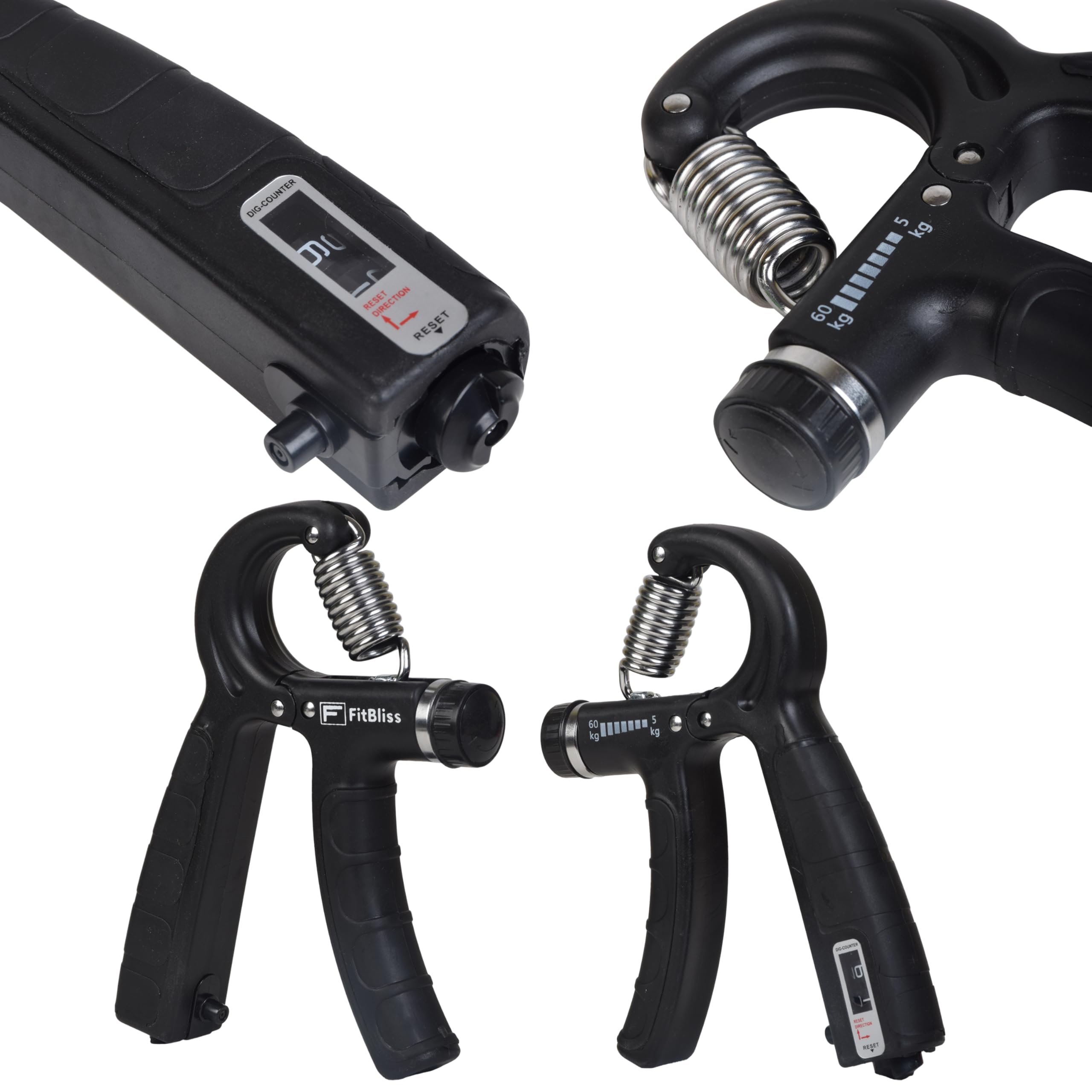 See full amazon price history chart for FitBliss Counter 5KG To 60KG Weight Adjustable Professional Counter Hand Gripper for Men & Women | Counter Hand Grip|Finger Exerciser|Power Gripper|Black Color| FitBliss Counter 5KG To 60KG Weight Adjustable Professional Counter Hand Gripper for Men & Women | Counter Hand Grip|Finger Exerciser|Power Gripper|Black Color| (B0D6KHJ31L) Amazon Price History, Amazon Price Tracker