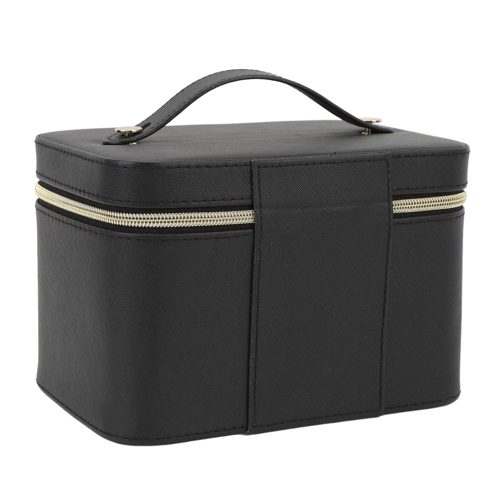 Zerodis Borsa per Cosmetici con Specchio LED Custodia per Trucco in PU con