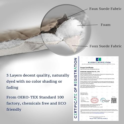 Miniatura 6 de HVERSAILTEX Funda de sofá reversible acolchada con correa elástica de 20pulgadas resistente al agua fundas de sofá para proteger de perros