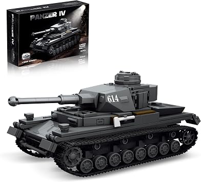 Panzer IV Tank Building Set WW2 Collector Model 135 Army Military Vehicle Lego Compatible Adult
