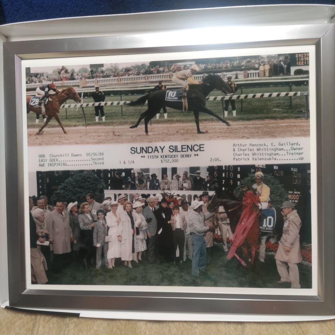 Amazon.co.jp: JRAサンデーサイレンス KENTUCKY DERBY 口取り優勝写真  