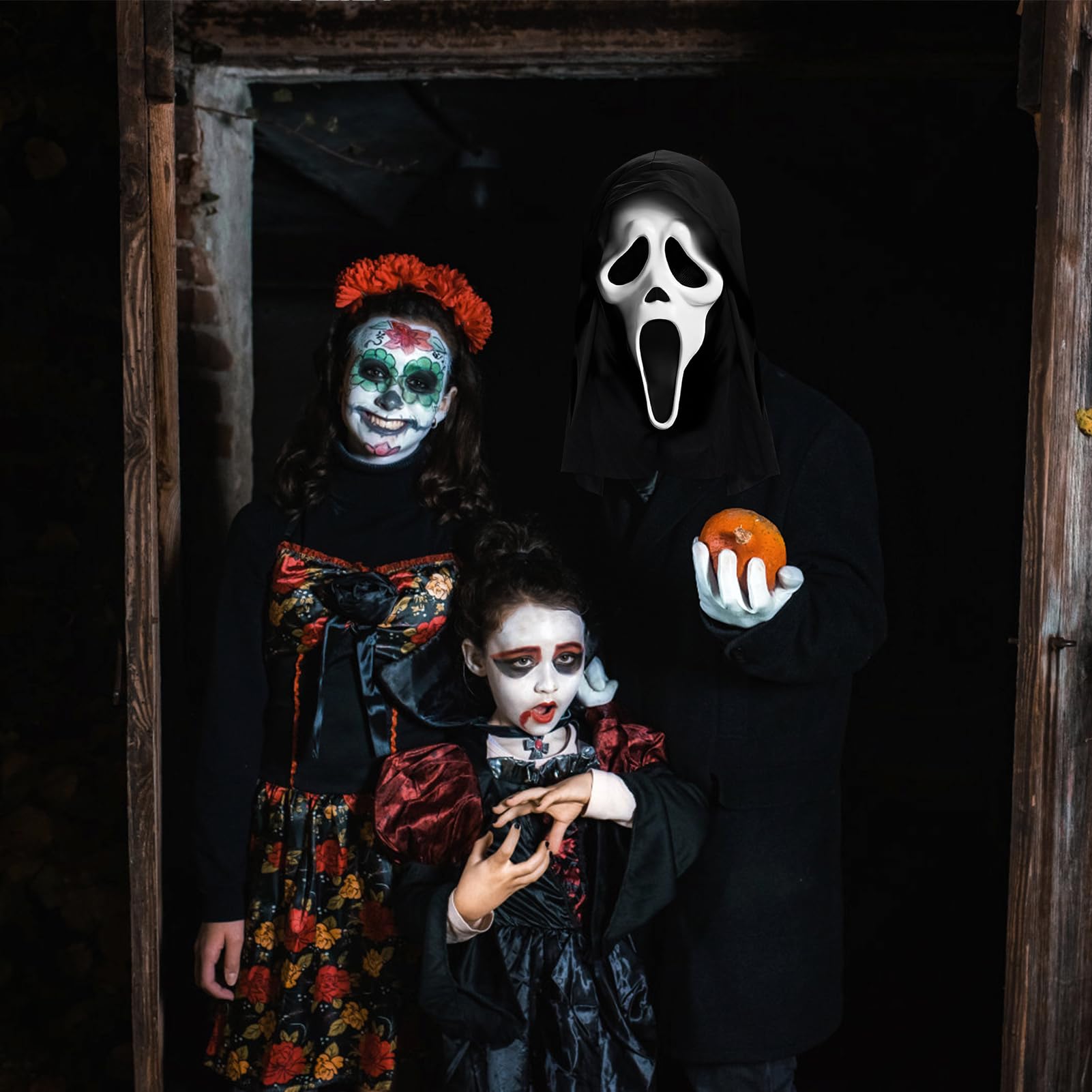 Maschera a Forma di Teschio per Halloween, Maschera con Teschio per Halloween, Maschera da Scheletro con Kiefe Mobile, scheletro 3D per Halloween Carnevale Cosplay