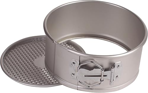 WINCO Molde desmontable con fondo desmontable, 6 pulgadas, aluminio anodizado