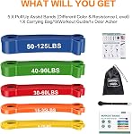 Exercise Bands, Resistance Bands for Working Out, Workout Bands, Pull up Assist Bands, Stretch Bands for Exercise at Home/Gym -fu