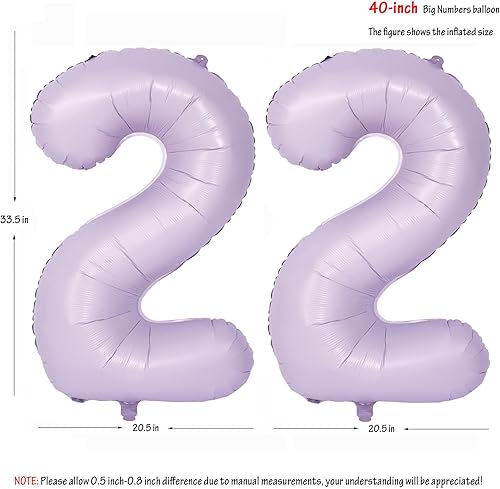 Vista 320 de 40" Macaron purple Number Balloons Helium Foil Mylar Balloon Birthday Party banquet Decoration 9