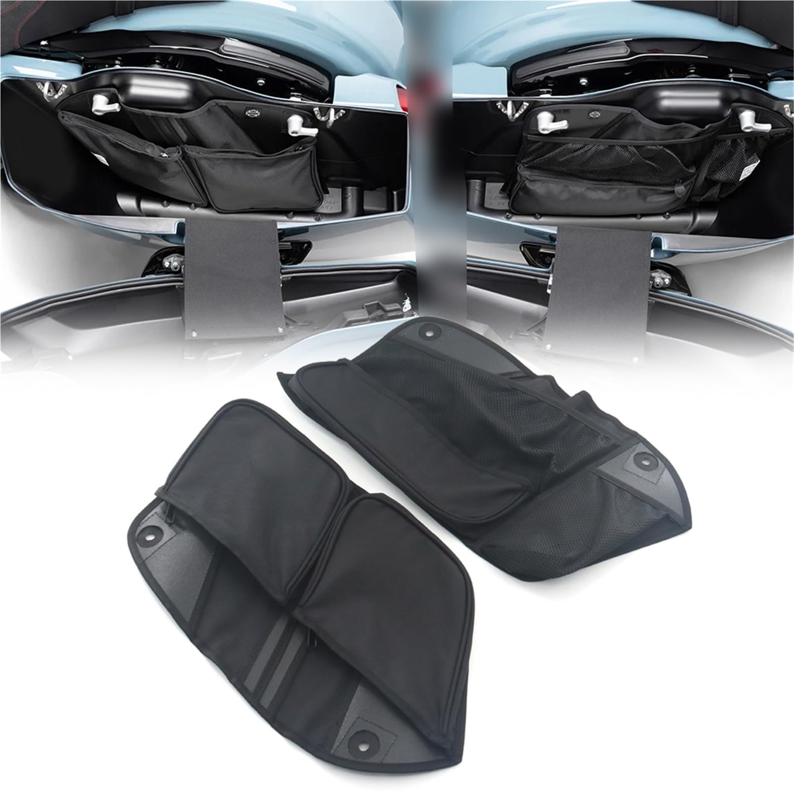 Sacoche de selle rigide moto avec sac de rangement intérieur Road Glide 2023