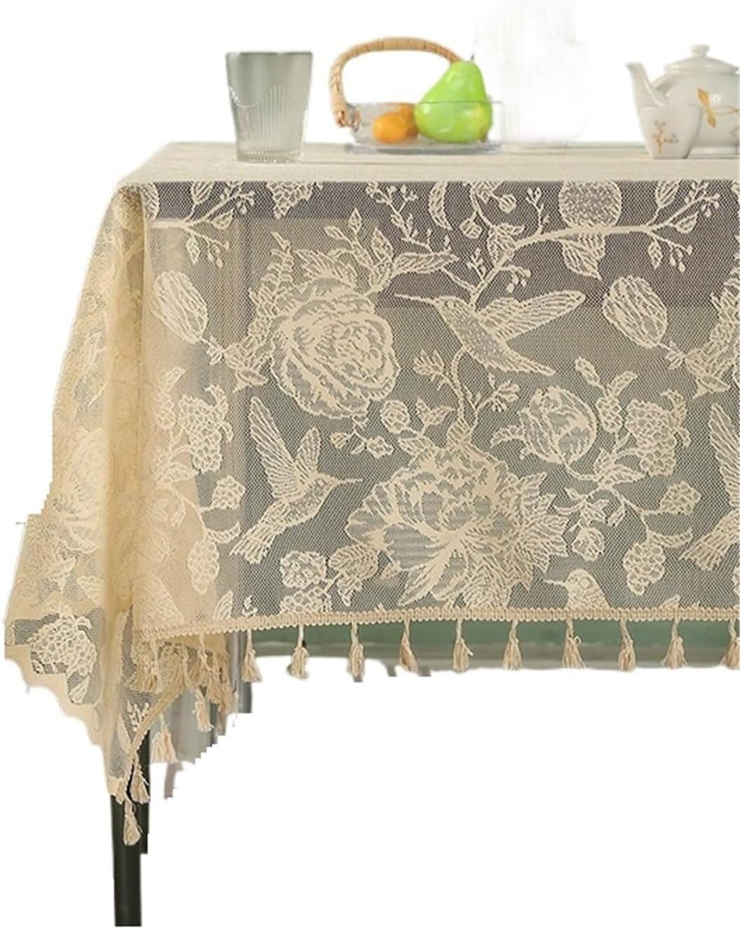 Tovaglia Tovaglia di pizzo rettangolare Decorazione semplice della tavola e accessori for la casa Panni for(140x300cm-55x118in)