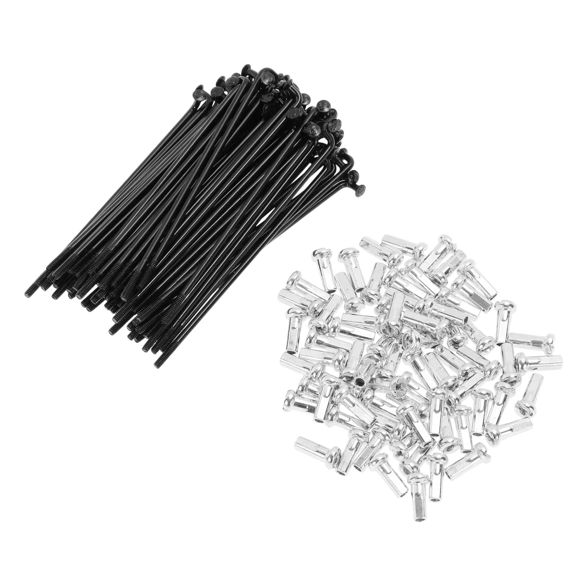 TUCKBOLD 72 Set 14G Bicycle Spokes 74mm Bike Wheel Spokes Carbon Steel Black