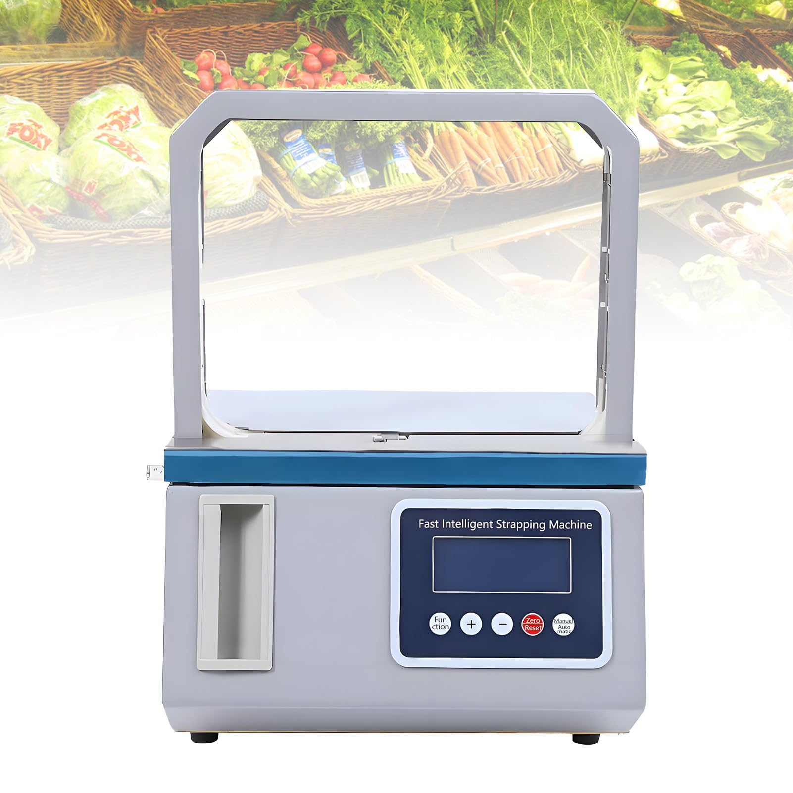 Machine de cerclage OPP thermofusible Professionnelle, crée des Paquets Solides et sécurisés pour Les Produits Frais et de détail, Alimentation, Tension et scellage automatiques 12.6 * 6.6in