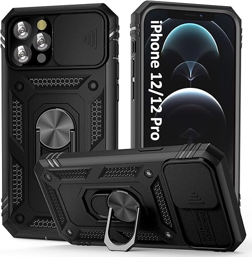 KETGII Funda para iPhone 12  iPhone 12 Pro iPhone 12 Pro, protección de grado militar resistente a prueba de golpes con cubierta de lente