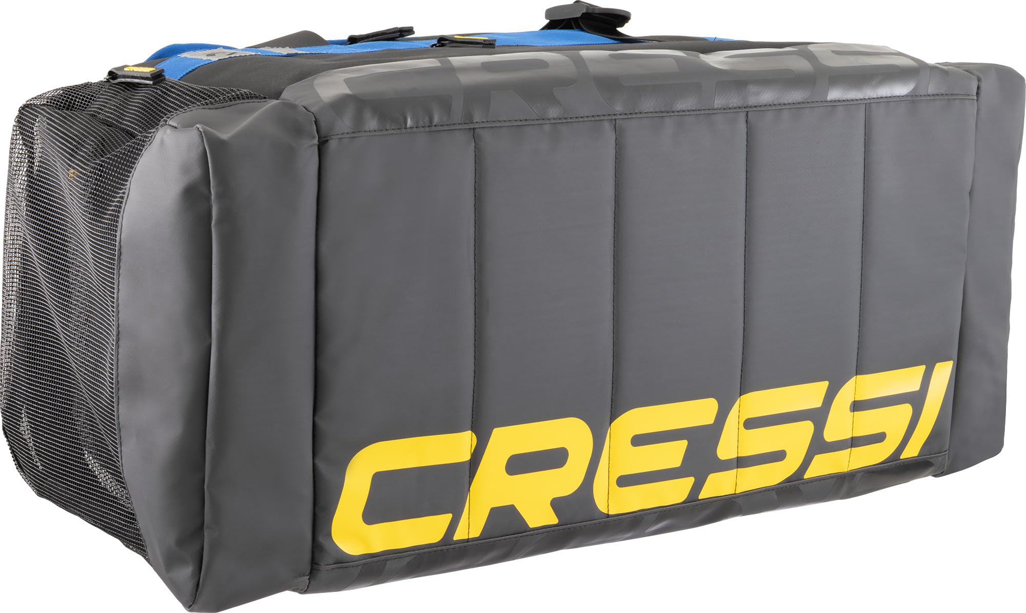 CRESSI seit 1946 - Olimpia Pool Family Duffle - Modulare Sporttasche, ideal für Männer und Frauen fürs Schwimmbad und Wassersport, auch für Gruppenaktivitäten, Schwarz/Blau, 45 L