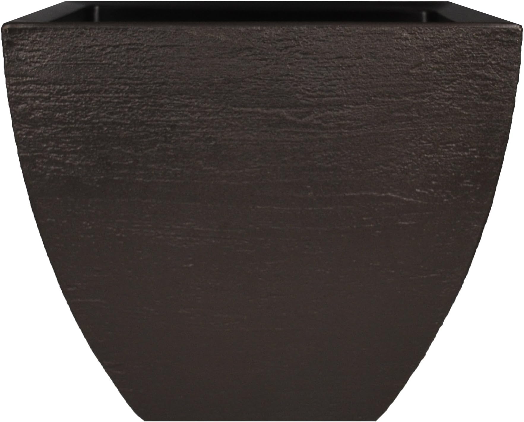 Tusco Products MSQ20ES Modern Square Garden Planter, 20-Inch, Espresso