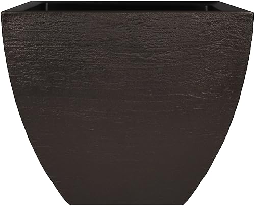 Tusco Products Msq20es Pot de Jardin Moderne carré, 50,8 cm, Espresso