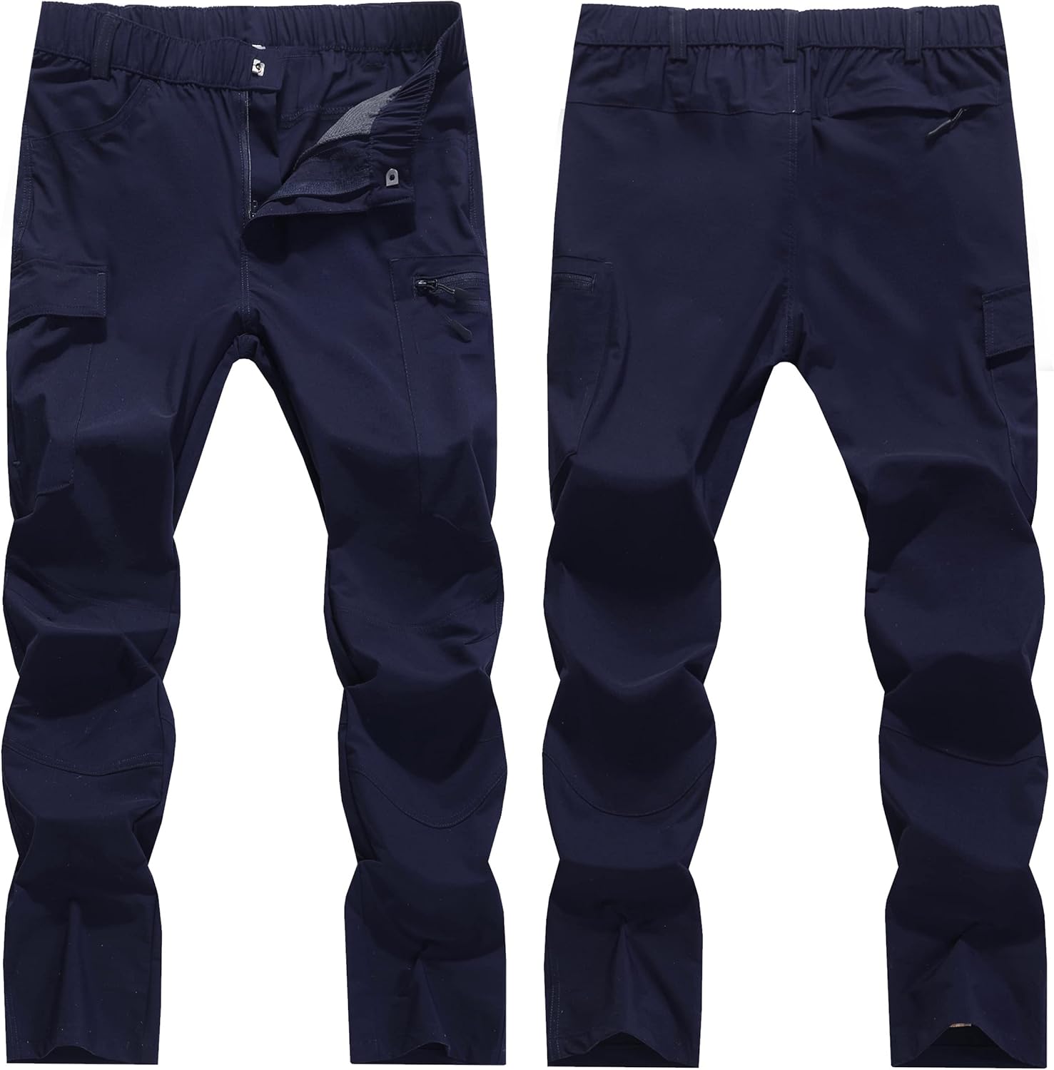 Women's Outdoor Hiking Pants With Cargo Pockets - Quick Dry UPF 50+ Water-Resistant Athletic Pants for Camping and Workout