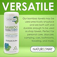 Vista 2 de Toallas perforadas de Bambú, 25 paños, de NatureZway