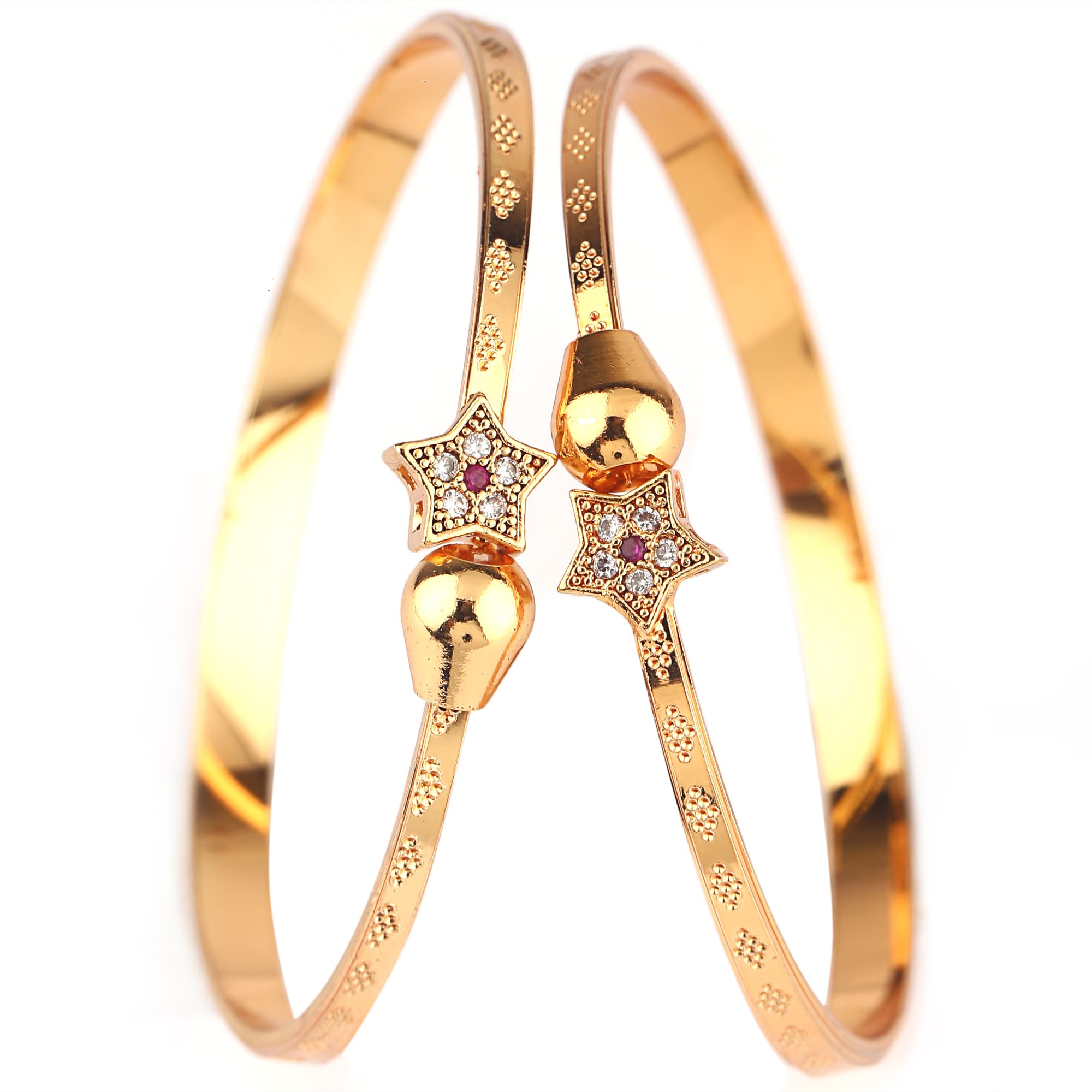 See full amazon price history chart for Shining Diva Fashion Set Of 2 Latest Traditional Design 18k Gold Plated Adjustable Bracelet Bangles for Women (Golden)(15261b) Shining Diva Fashion Set Of 2 Latest Traditional Design 18k Gold Plated Adjustable Bracelet Bangles for Women (Golden)(15261b) (B0CNXVQRMT) Amazon Price History, Amazon Price Tracker