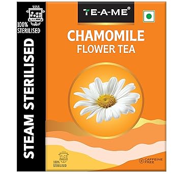 TE-A-ME Chamomile Tea Loose Leaves - 50 gm | Chamomile Tea for Sleep - image, photos