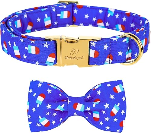 Miniatura 17 de Lindo collar de perro de fresa con corbatín – Collar ajustable de primavera y verano rosa con corbatín rosa, transpirable y cómodo, para perros