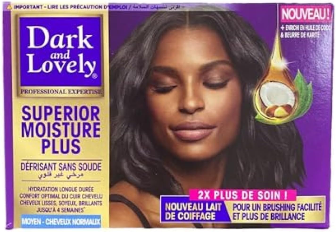 PROMOO Dark & ​​Lovely No Lye Relaxer Regular Kit Normal Hair Pack