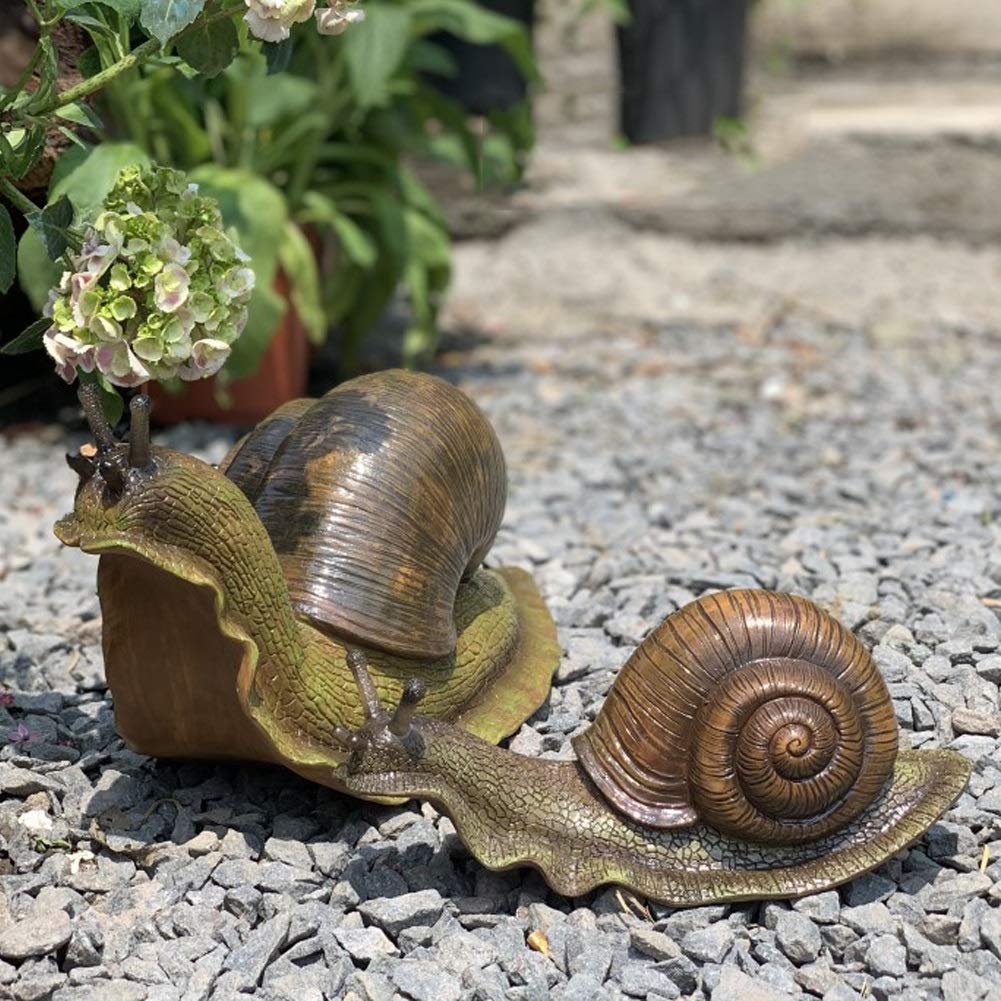 通販 カタツムリモデルの装飾 庭のシミュレーション動物彫刻漫画かわいい庭の風景屋外の風景目新観装飾 Rachelbaptista Com Br