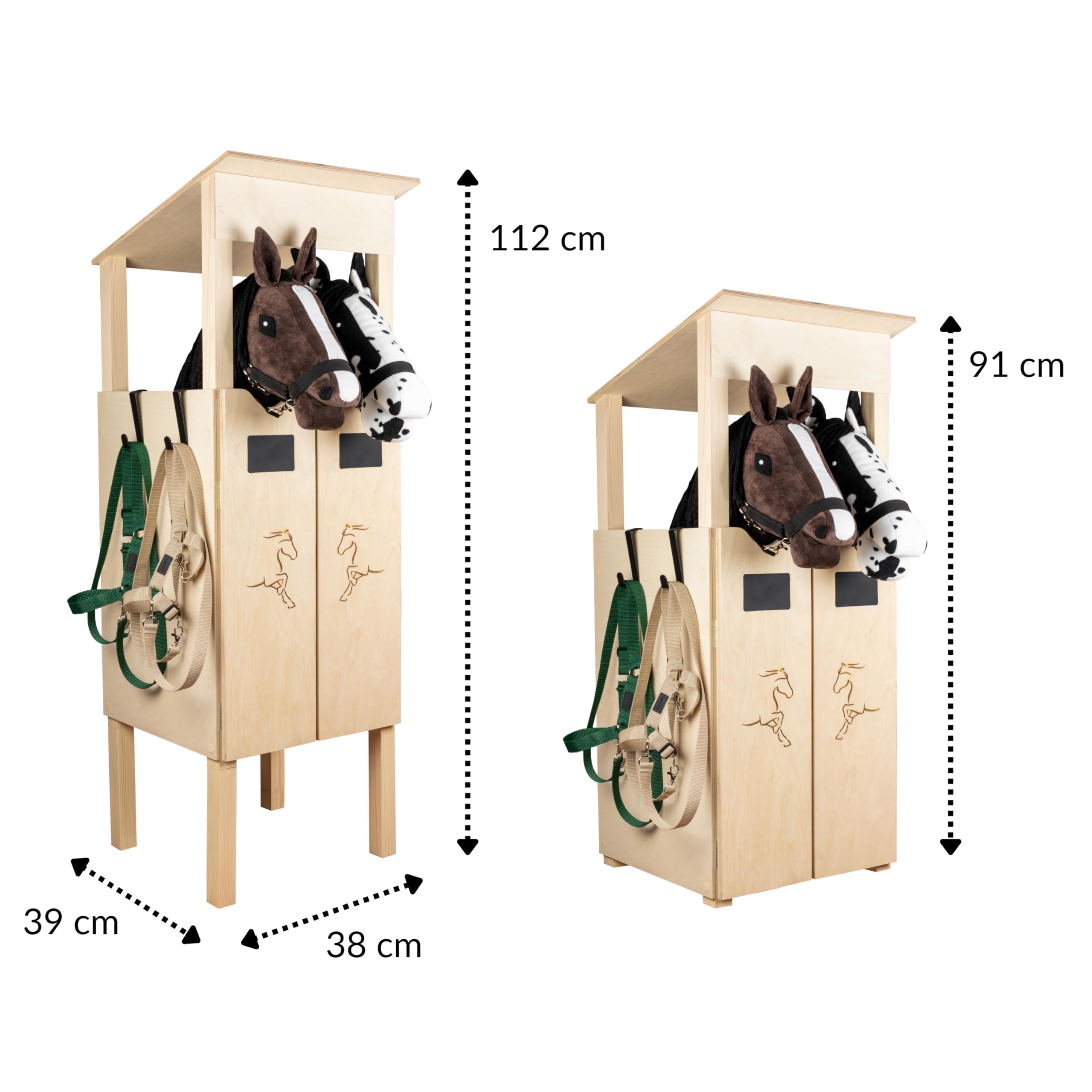 SKIPPI Stajnia Hobby Horse dla 2 koni na kiju Akcesoria