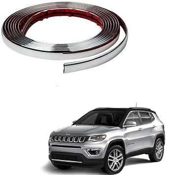 Kozdiko Car Chrome Beading Roll 10MM 20 Mtr for Jeep Compass