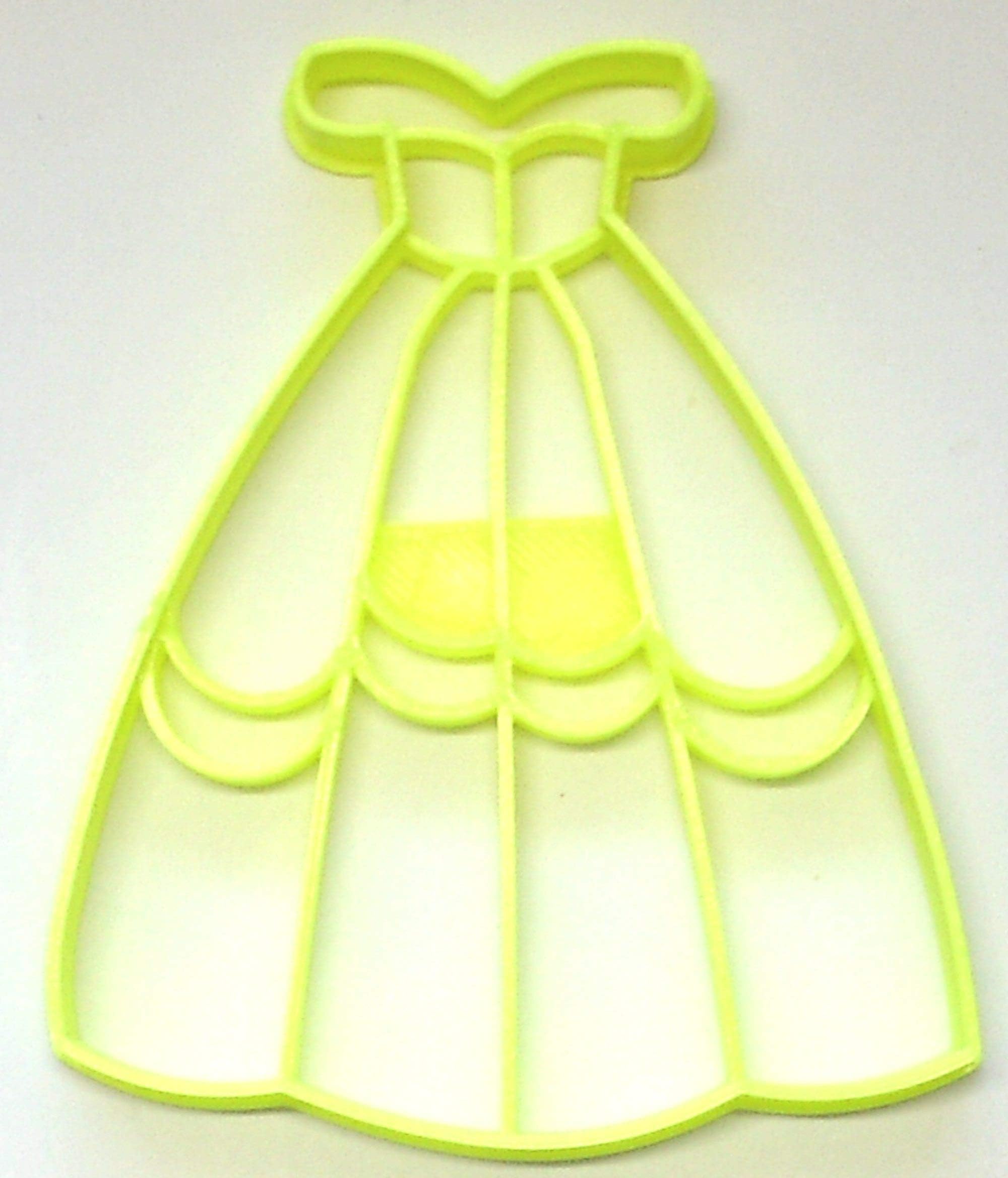 INSPIRED BY BELLE BEAUTY AND THE BEAST THEME PRINCESS DRESS COOKIE CUTTER MADE IN USA PR2908